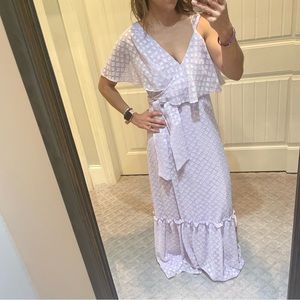 Light purple dress.  Perfect for spring! I wore for a spring wedding.